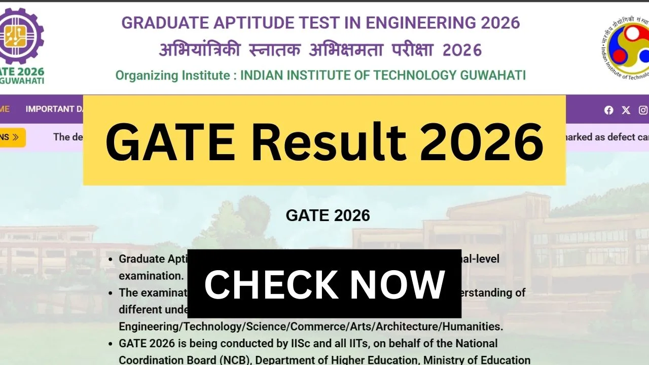 GATE Result 2026