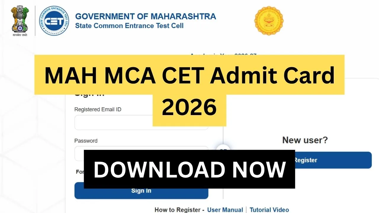 MAH MCA CET Admit Card 2026