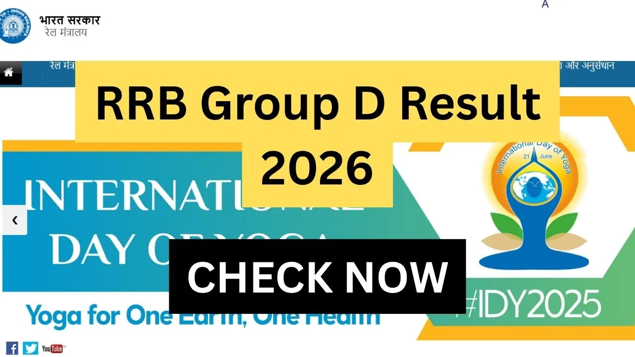 RRB Group D Result 2026