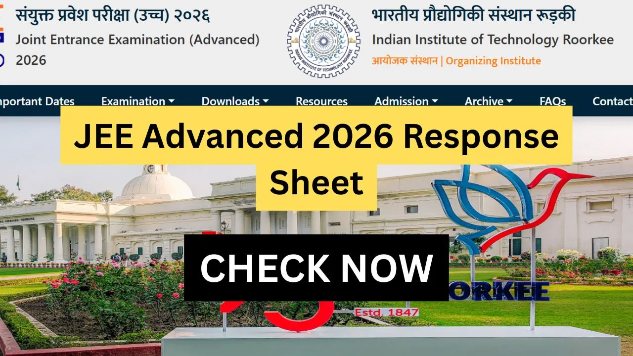 JEE Advanced 2026 Response Sheet